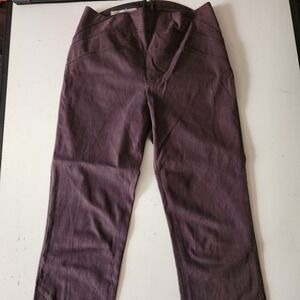 SPORTMAX Code Dark Brown Button Detail Trousers Pants Size 4 High Waisted Classy